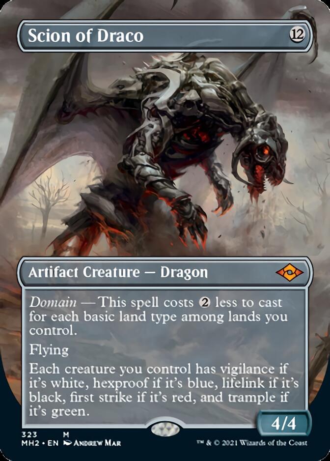 Scion of Draco (Borderless Alternate Art) [Modern Horizons 2] | Cracking-Singles