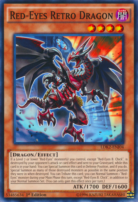 Red-Eyes Retro Dragon [LDK2-ENJ04] Common | Cracking-Singles