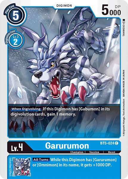 Garurumon [BT5-024] [Battle of Omni] | Cracking-Singles