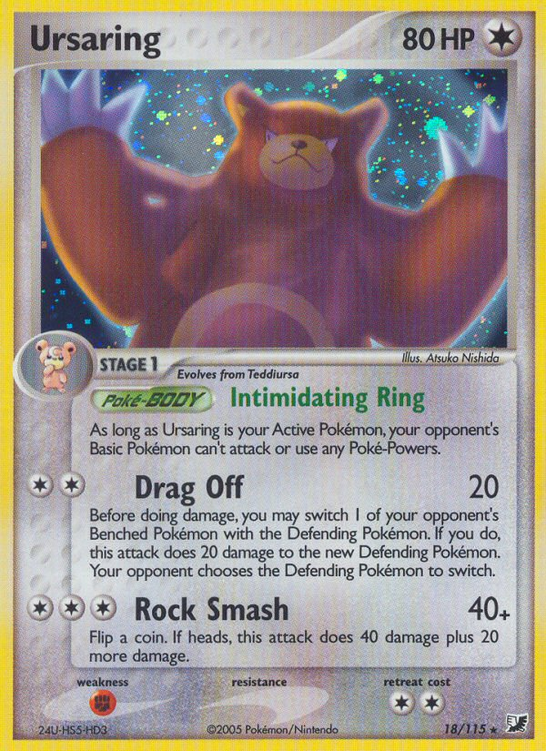 Ursaring (18/115) [EX: Unseen Forces] | Cracking-Singles