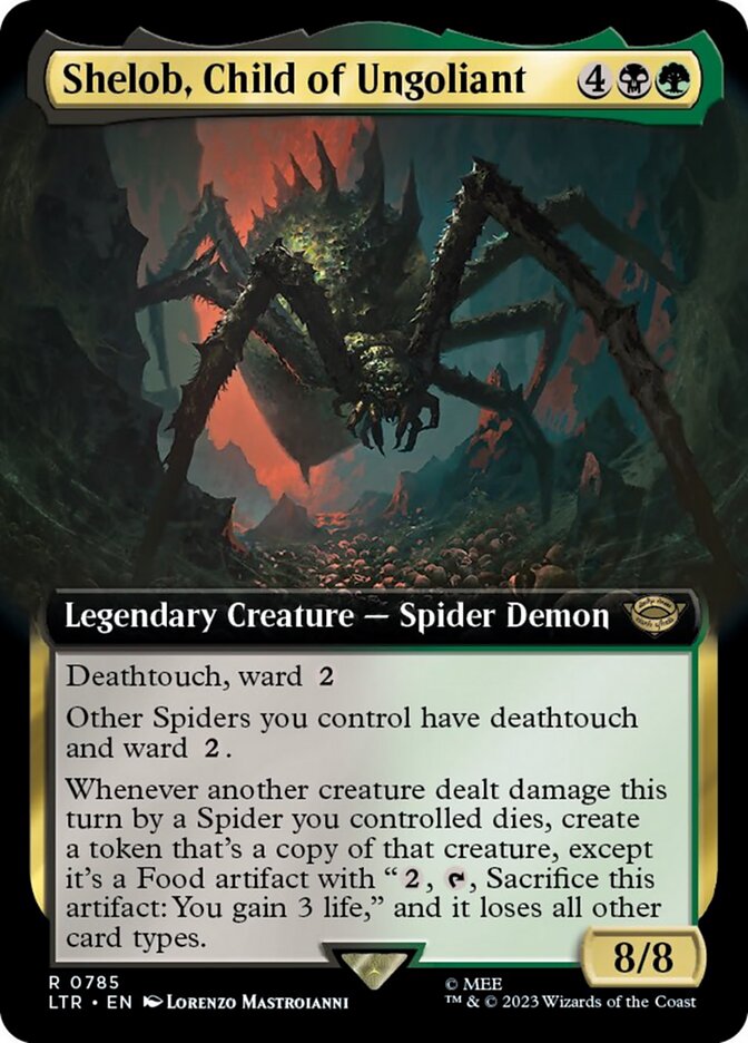 Shelob, Child of Ungoliant (Extended Art) (Surge Foil) [The Lord of the Rings: Tales of Middle-Earth] | Cracking-Singles