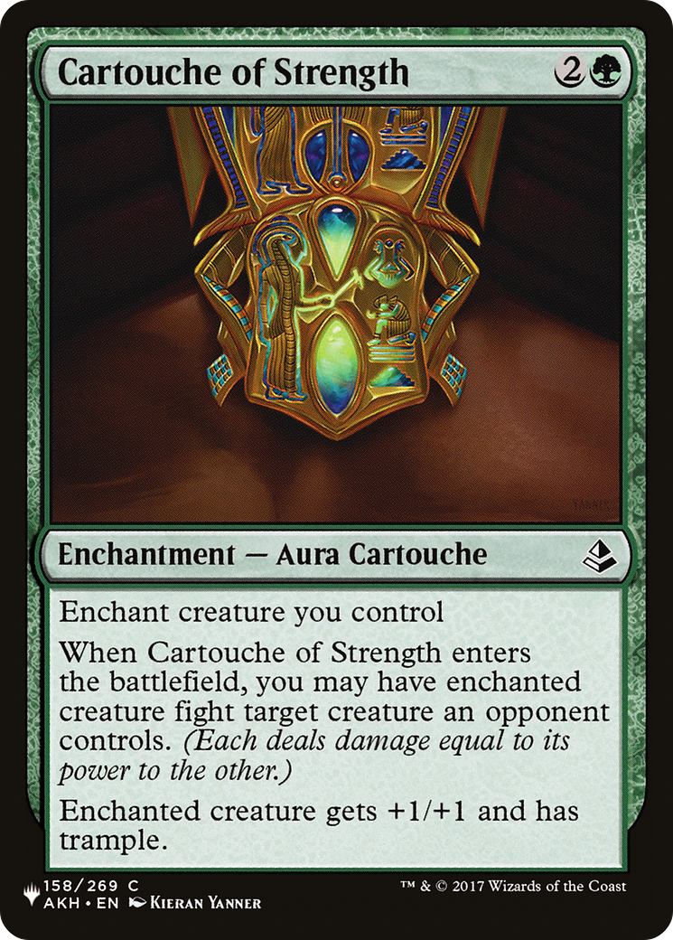 Cartouche of Strength [The List] | Cracking-Singles