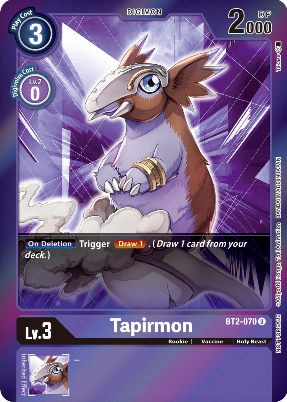 Tapirmon [BT2-070] (Event Pack 4) [Release Special Booster Promos] | Cracking-Singles