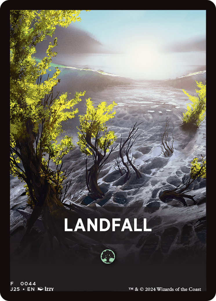 Landfall Theme Card [Foundations Jumpstart Front Cards] | Cracking-Singles