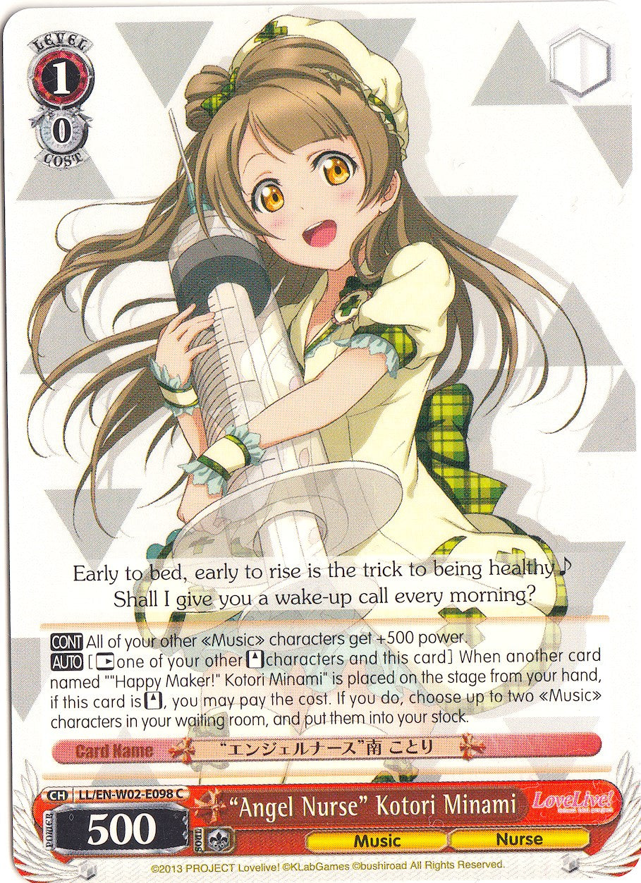 "Angel Nurse" Kotori Minami (LL/EN-W02-E098 C) [Love Live! DX Vol.2] | Cracking-Singles