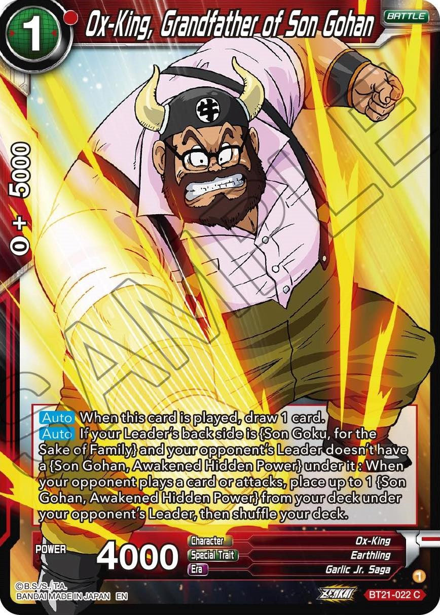 Ox-King, Grandfather of Son Gohan (BT21-022) [Wild Resurgence] | Cracking-Singles