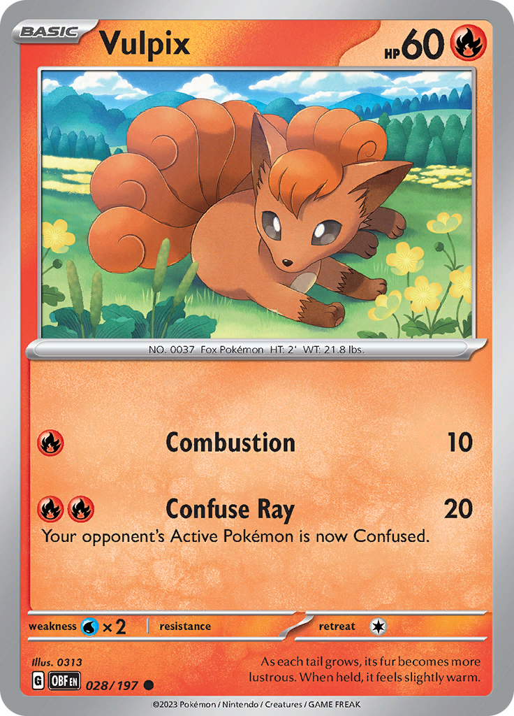 Vulpix (028/197) [Scarlet & Violet: Obsidian Flames] | Cracking-Singles