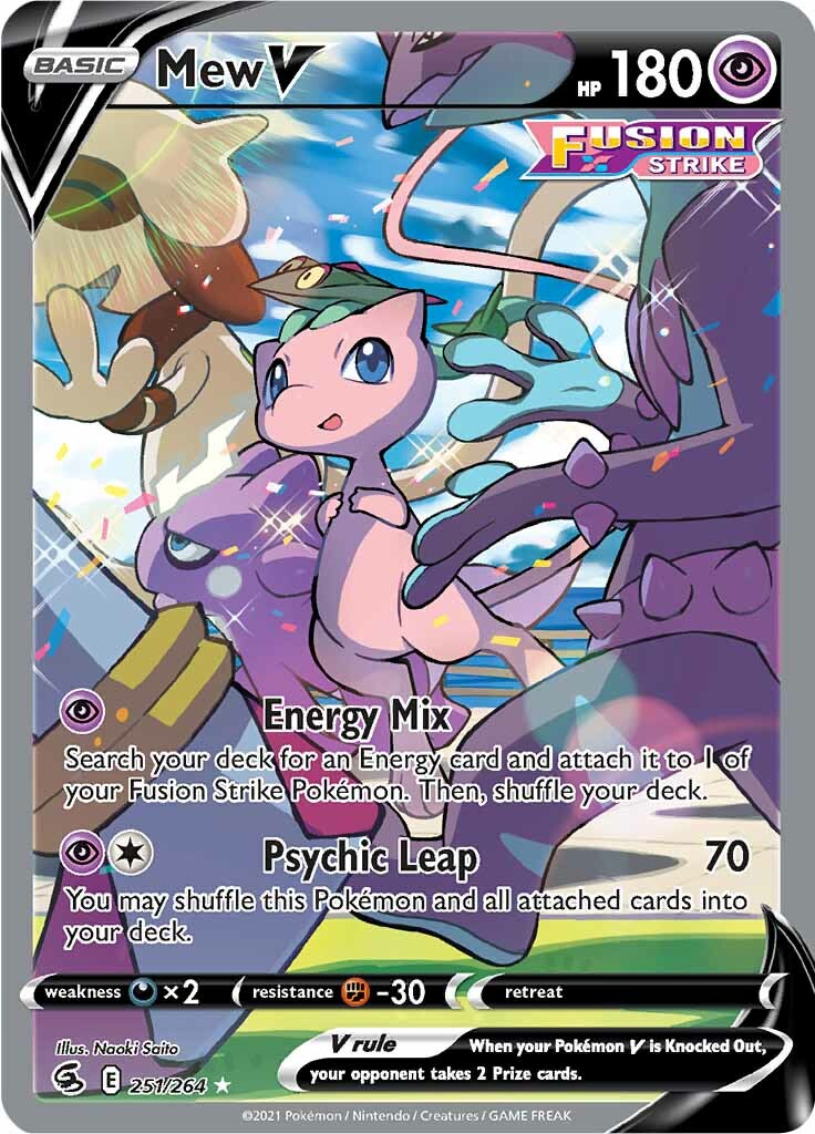 Mew V (251/264) [Sword & Shield: Fusion Strike] | Cracking-Singles