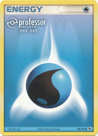 Water Energy (106/109) (2004 2005) [Professor Program Promos] | Cracking-Singles