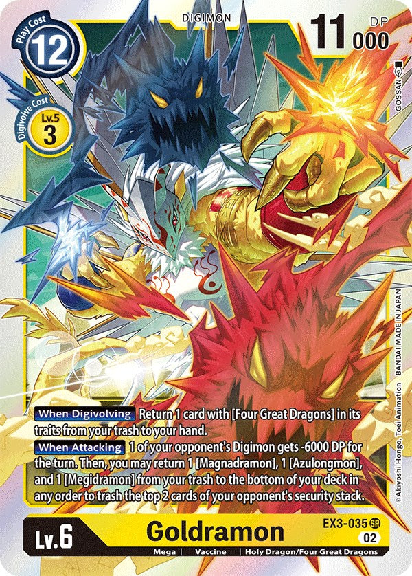 Goldramon [EX3-035] [Draconic Roar] | Cracking-Singles