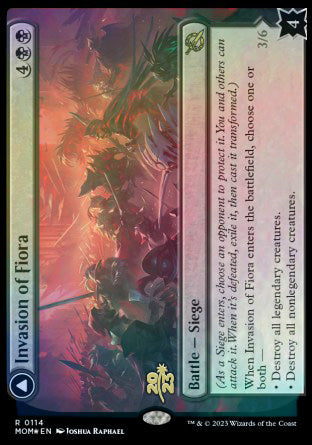 Invasion of Fiora // Marchesa, Resolute Monarch [March of the Machine Prerelease Promos] | Cracking-Singles