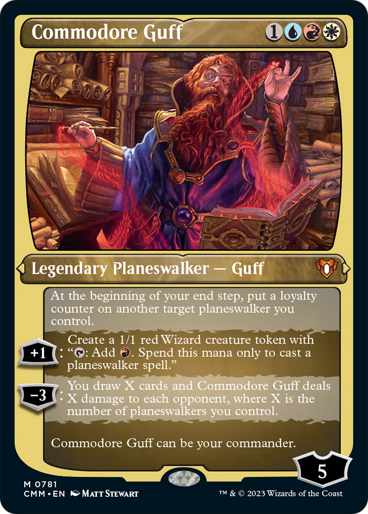 Commodore Guff (Display Commander) (Foil Etched) [Commander Masters] | Cracking-Singles