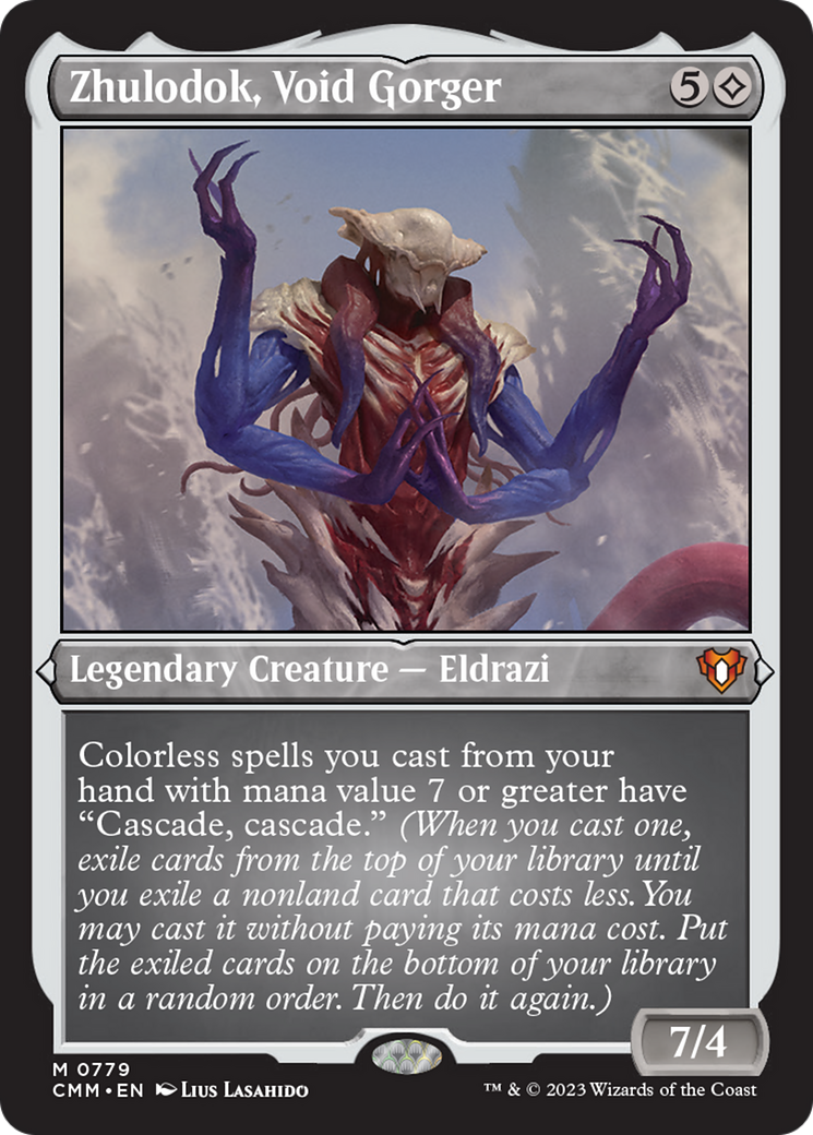 Zhulodok, Void Gorger (Display Commander) (Foil Etched) [Commander Masters] | Cracking-Singles