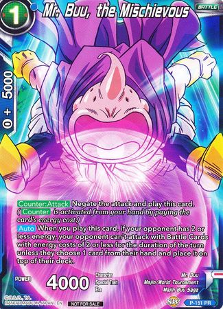 Mr. Buu, the Mischievous (Power Booster) (P-151) [Promotion Cards] | Cracking-Singles