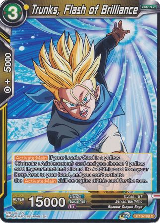 Trunks, Flash of Brilliance (BT10-108) [Rise of the Unison Warrior 2nd Edition] | Cracking-Singles