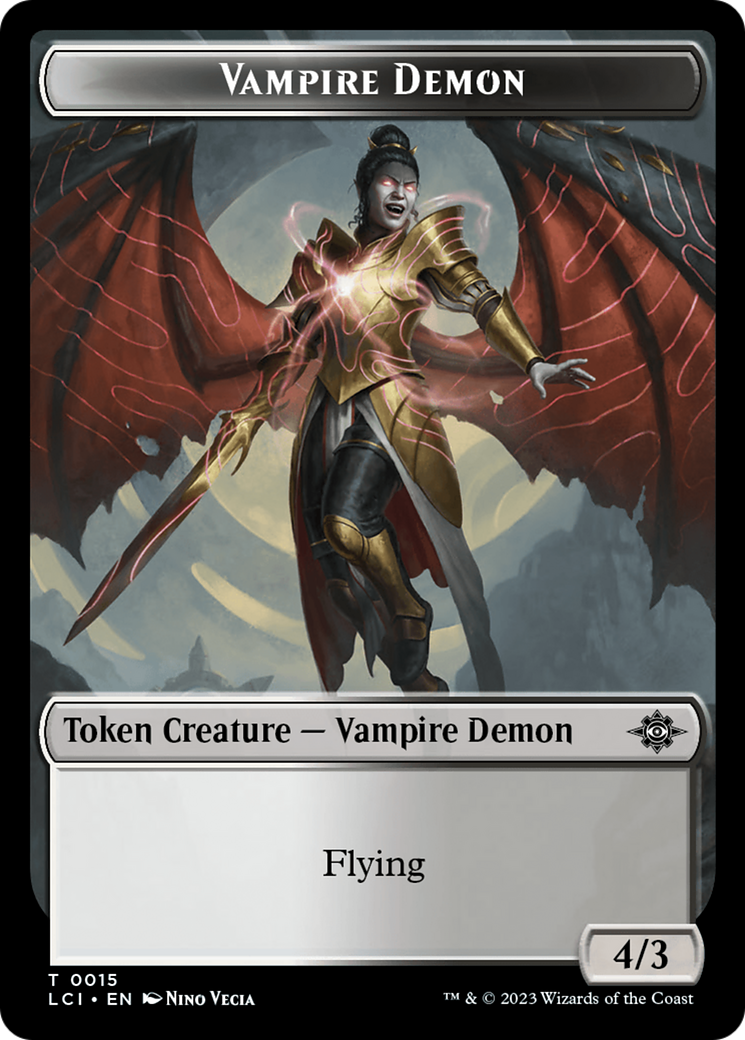 Vampire Demon Token [The Lost Caverns of Ixalan Tokens] | Cracking-Singles