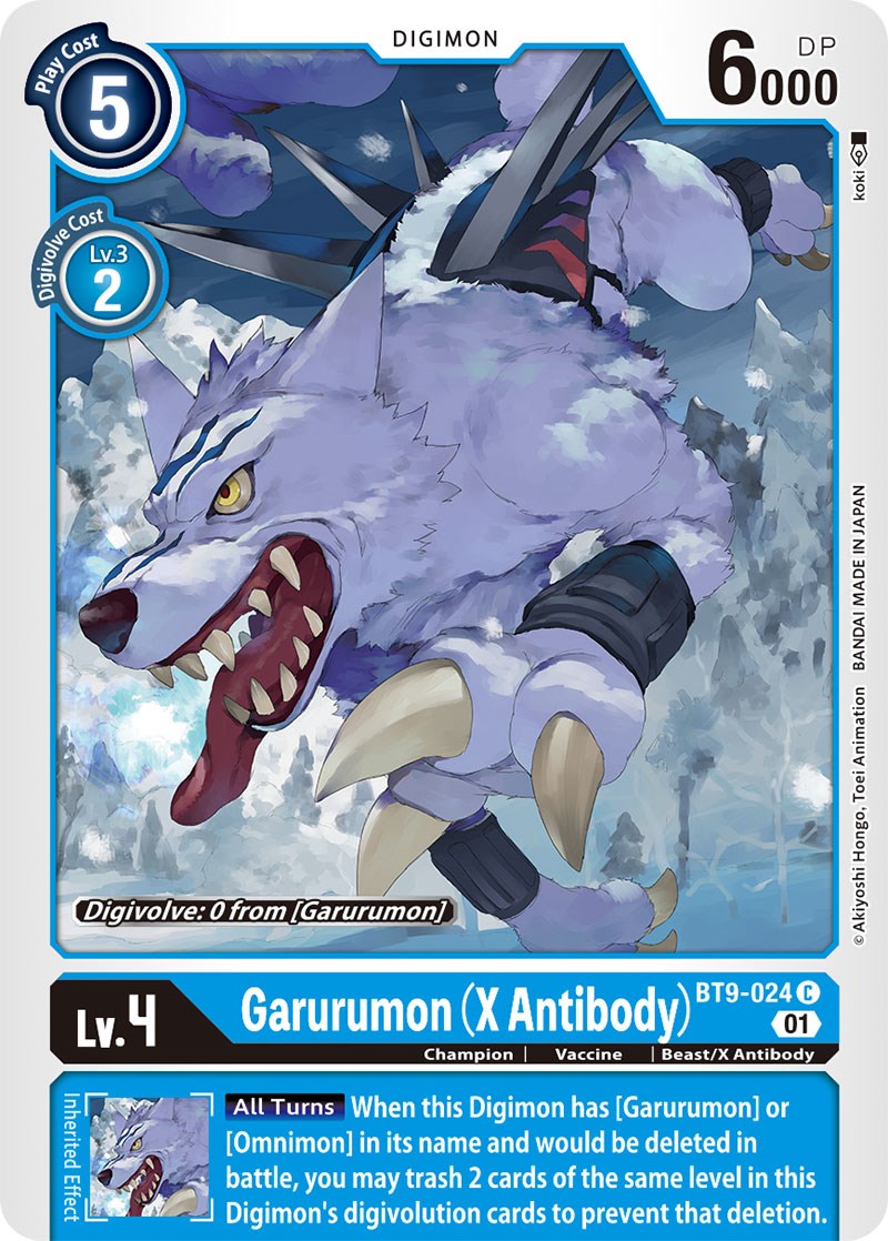 Garurumon (X Antibody) [BT9-024] [X Record] | Cracking-Singles