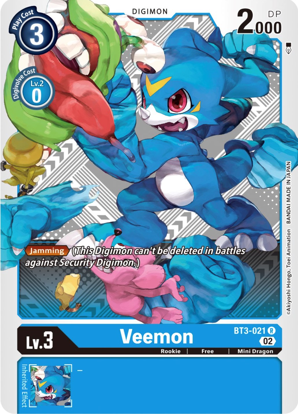 Veemon [BT3-021] (Winner Pack Dimensional Phase) [Release Special Booster Promos] | Cracking-Singles