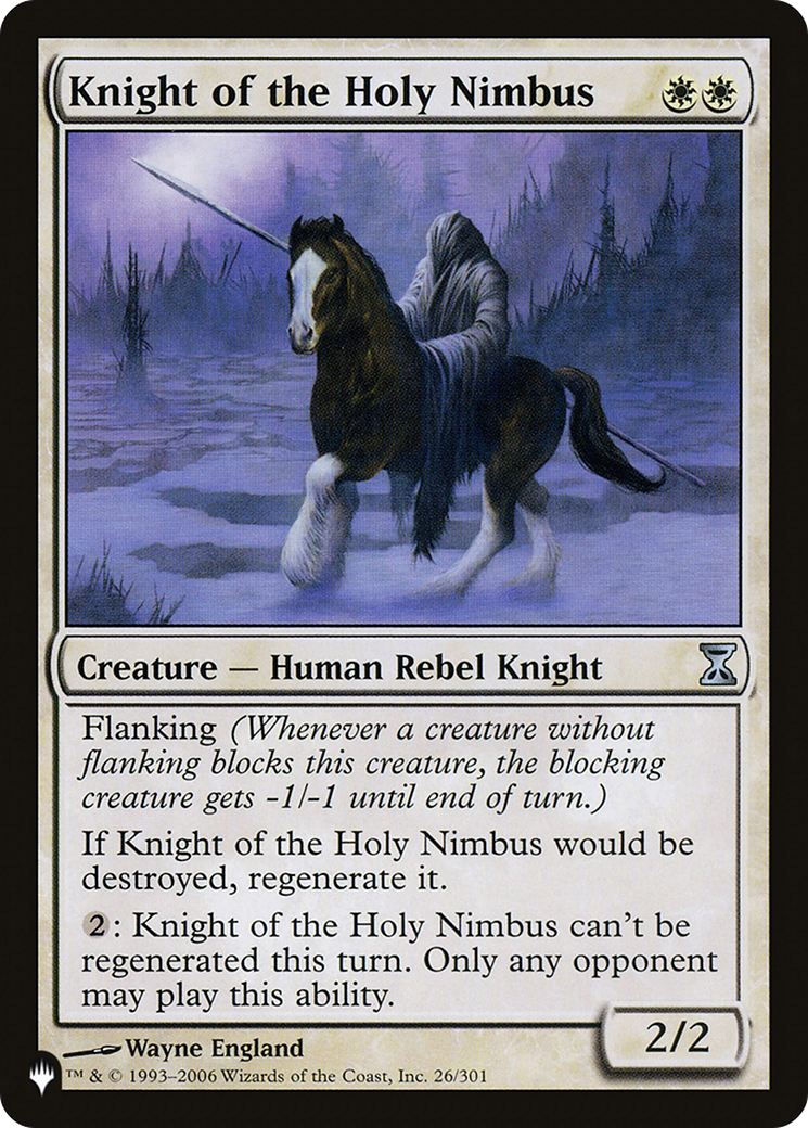 Knight of the Holy Nimbus [The List] | Cracking-Singles