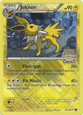 Jolteon (37/108) (Regional Championship) [League & Championship Cards] | Cracking-Singles