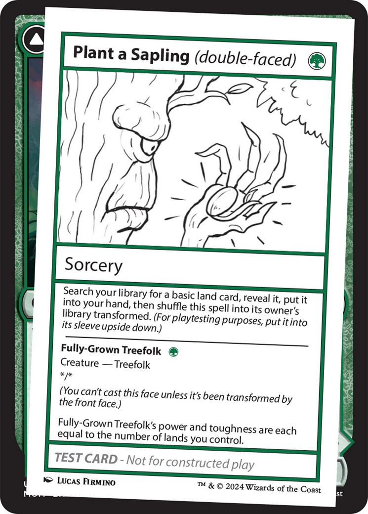 Plant a Sapling (double-faced) [Mystery Booster 2 Playtest Cards] | Cracking-Singles