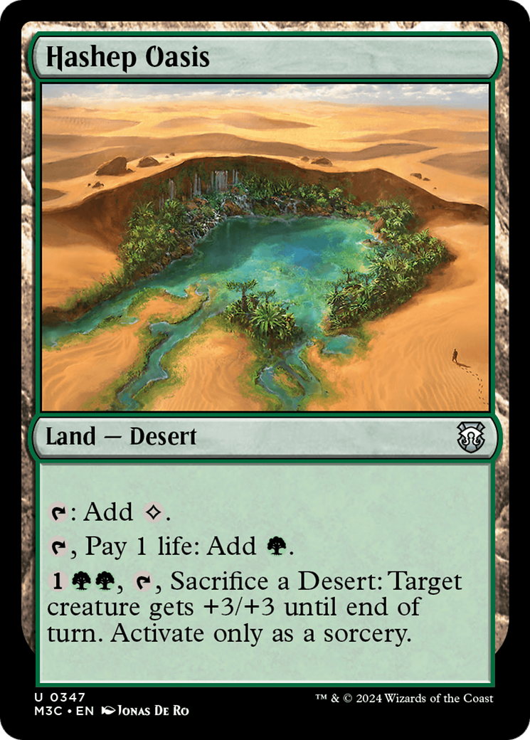 Hashep Oasis (Ripple Foil) [Modern Horizons 3 Commander] | Cracking-Singles