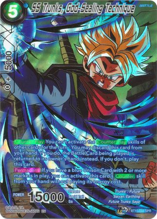 SS Trunks, God-Sealing Technique (SPR) (BT10-044) [Rise of the Unison Warrior 2nd Edition] | Cracking-Singles