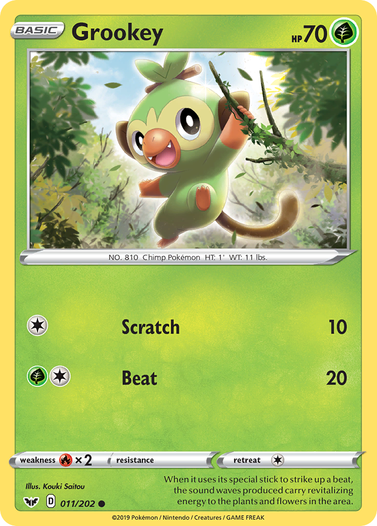 Grookey (011/202) [Sword & Shield: Base Set] | Cracking-Singles