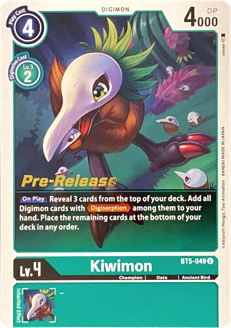 Kiwimon [BT5-049] [Battle of Omni Pre-Release Promos] | Cracking-Singles