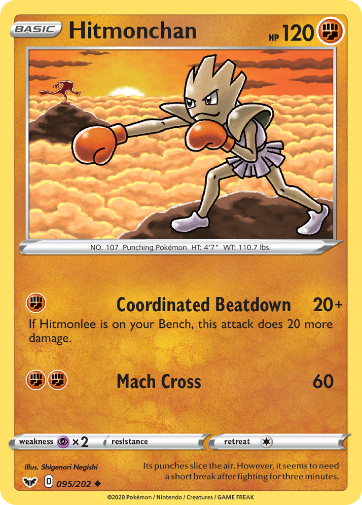 Hitmonchan (095/202) [Sword & Shield: Base Set] | Cracking-Singles