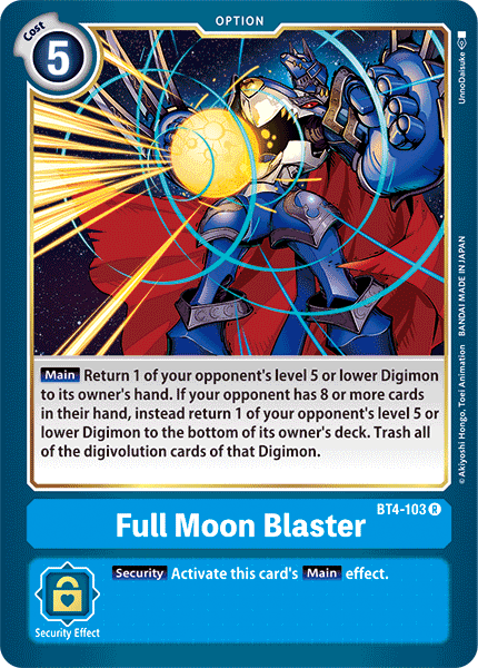 Full Moon Blaster [BT4-103] [Great Legend] | Cracking-Singles