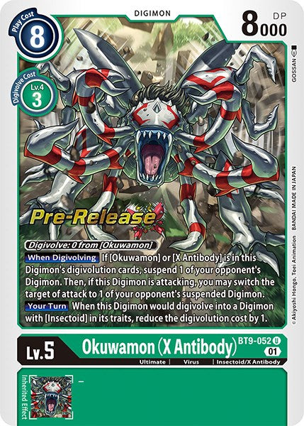 Okuwamon (X Antibody) [BT9-052] [X Record Pre-Release Promos] | Cracking-Singles