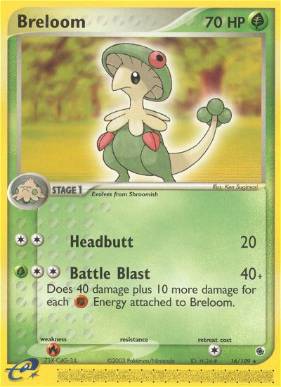 Breloom (16/109) [EX: Ruby & Sapphire] | Cracking-Singles