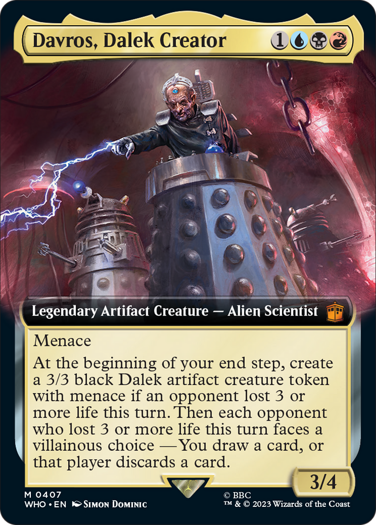 Davros, Dalek Creator (Extended Art) [Doctor Who] | Cracking-Singles