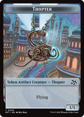 Thopter (0009) // Treasure Double-Sided Token [Aetherdrift Tokens] | Cracking-Singles