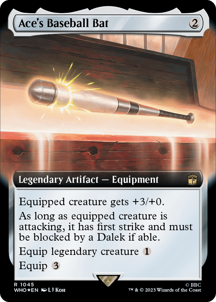 Ace's Baseball Bat (Extended Art) (Surge Foil) [Doctor Who] | Cracking-Singles