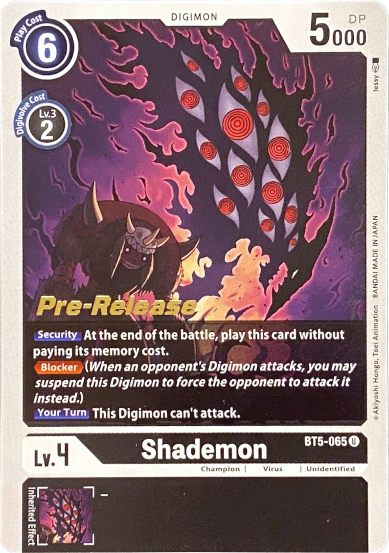 Shademon [BT5-065] [Battle of Omni Pre-Release Promos] | Cracking-Singles