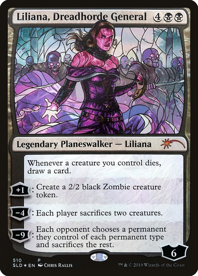 Liliana, Dreadhorde General (Stained Glass) [Secret Lair Drop Promos] | Cracking-Singles