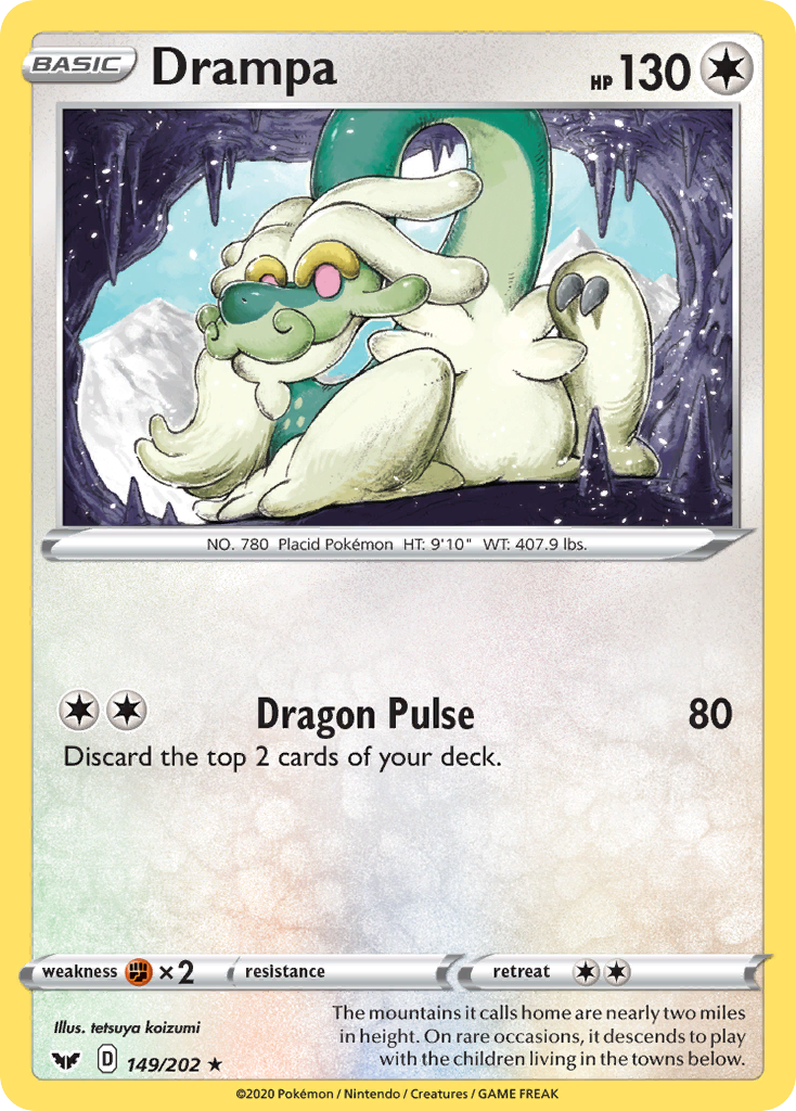 Drampa (149/202) [Sword & Shield: Base Set] | Cracking-Singles