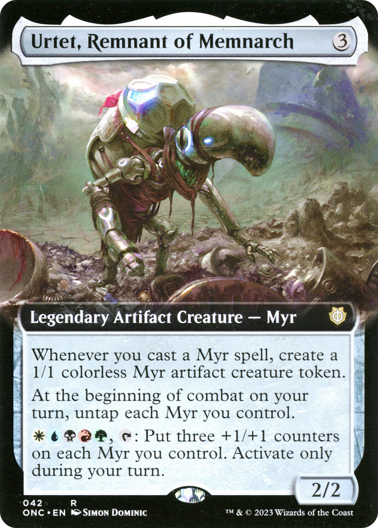 Urtet, Remnant of Memnarch (Extended Art) [Phyrexia: All Will Be One Commander] | Cracking-Singles