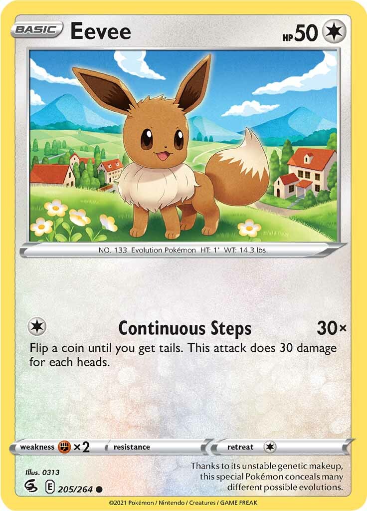 Eevee (205/264) [Sword & Shield: Fusion Strike] | Cracking-Singles