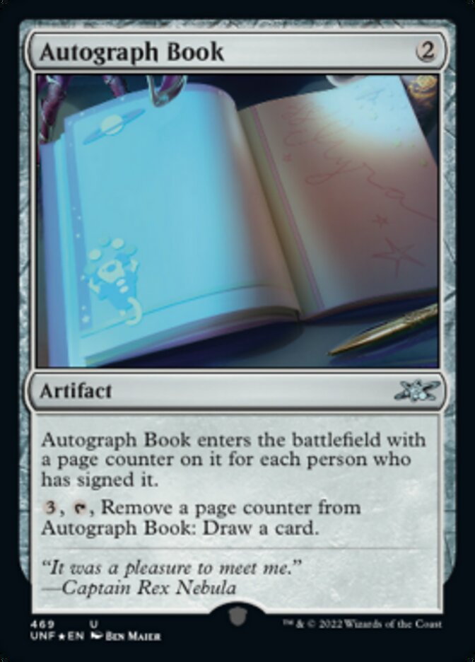 Autograph Book (Galaxy Foil) [Unfinity] | Cracking-Singles