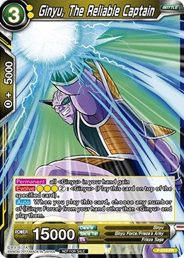 Ginyu, The Reliable Captain (P-019) [Promotion Cards] | Cracking-Singles