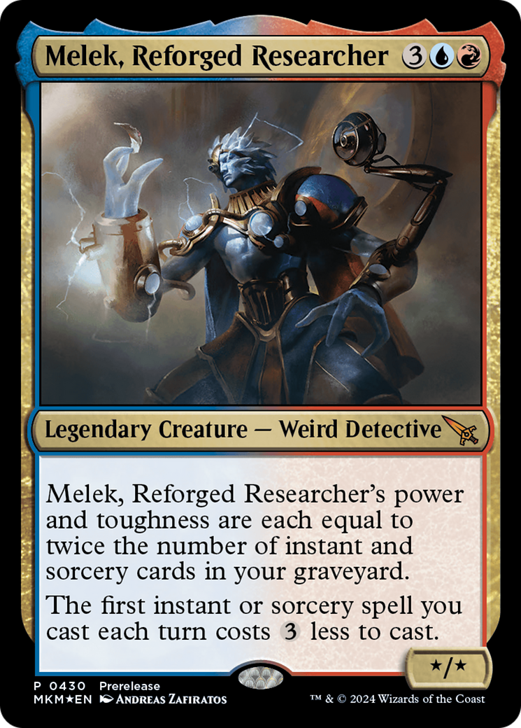 Melek, Reforged Researcher [Murders at Karlov Manor Prerelease Promos] | Cracking-Singles