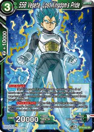 SSB Vegeta, Lost Kingdom's Pride (BT16-052) [Realm of the Gods] | Cracking-Singles