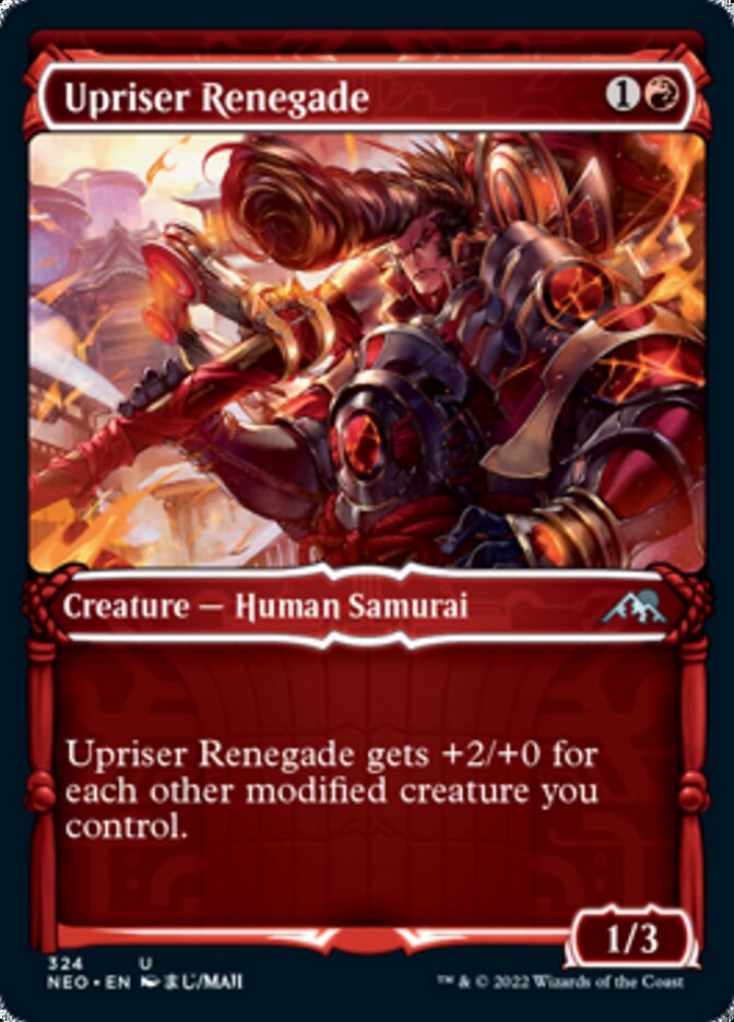 Upriser Renegade (Showcase Samurai) [Kamigawa: Neon Dynasty] | Cracking-Singles