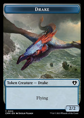 Spirit (0010) // Drake Double-Sided Token [Commander Masters Tokens] | Cracking-Singles