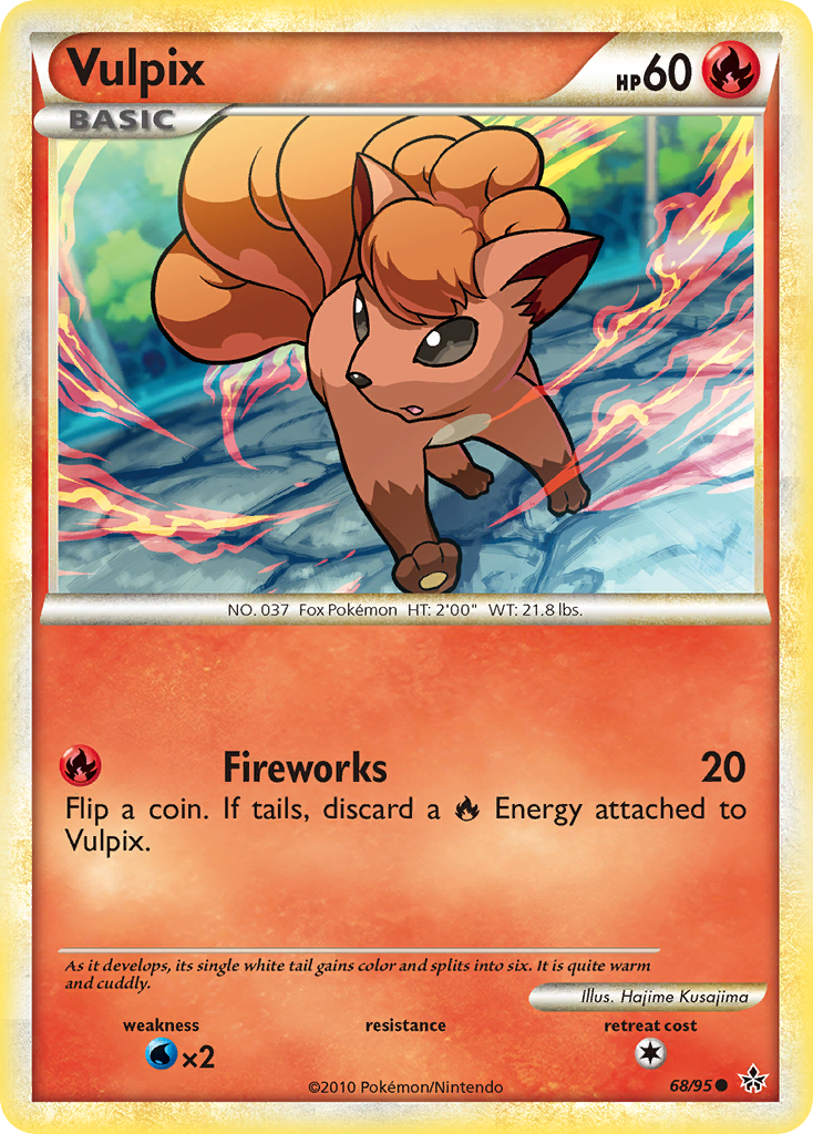 Vulpix (68/95) [HeartGold & SoulSilver: Unleashed] | Cracking-Singles