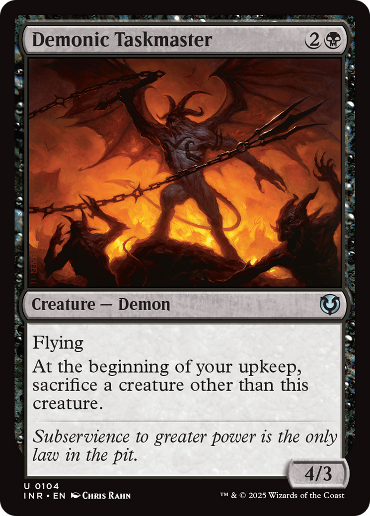 Demonic Taskmaster [Innistrad Remastered] | Cracking-Singles