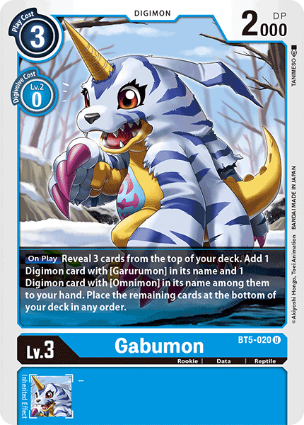 Gabumon [BT5-020] [Battle of Omni] | Cracking-Singles